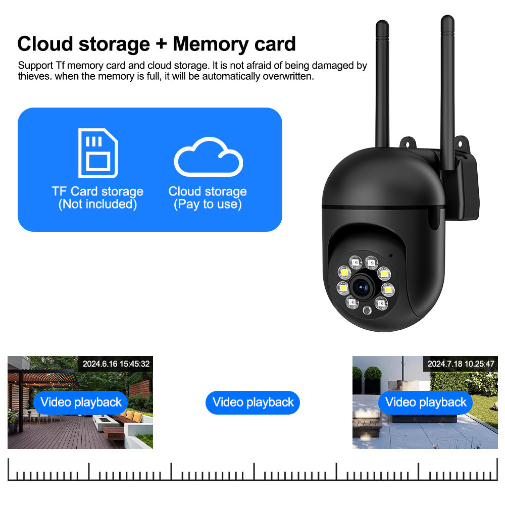 1080P Outdoor Security Camera with Night Vision Motion Detection and Two-Way Audio