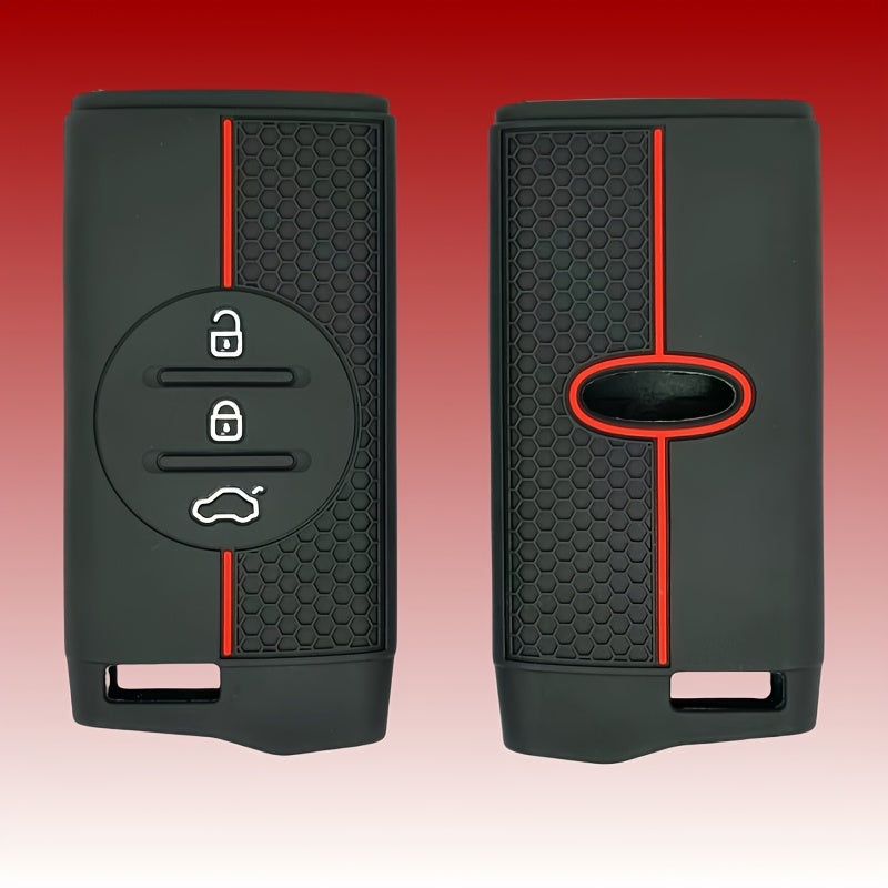 Silicone Car Key Fob Cover Scratch-Resistant Anti-Slip for SUV and Sedan