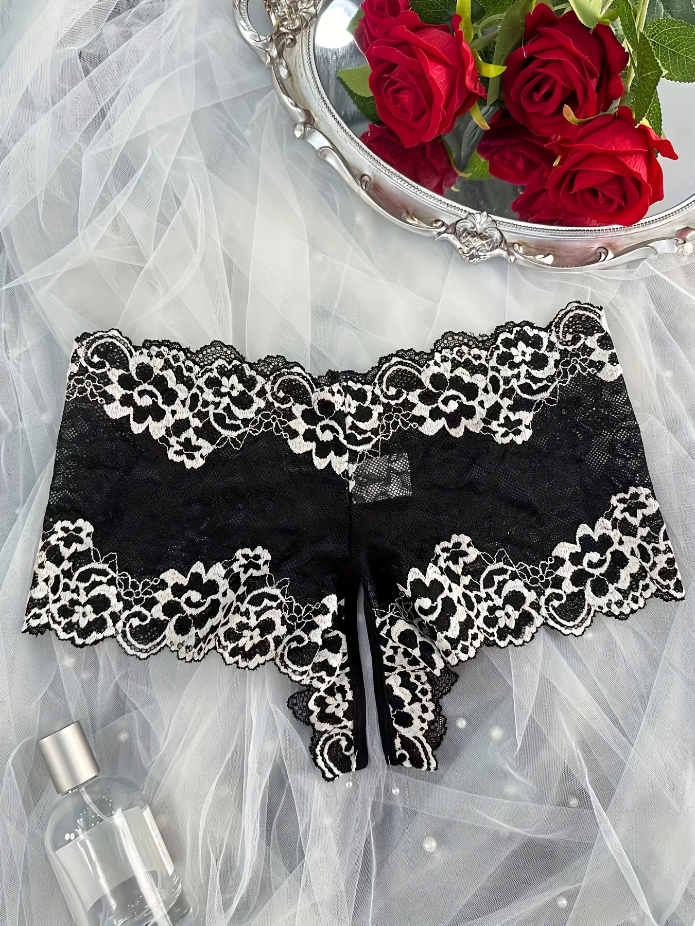 Bragas de encaje de algodón para mujer cómodas y transpirables