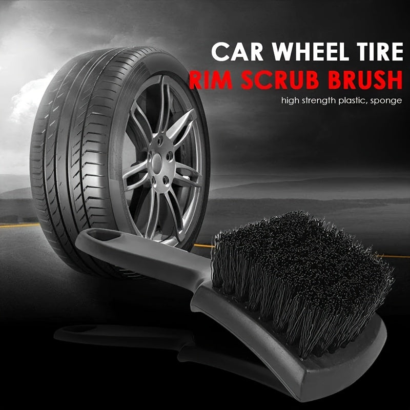 Car Tire Rim Brush Wheel Hub Cleaner Black White Car Washing Tool
