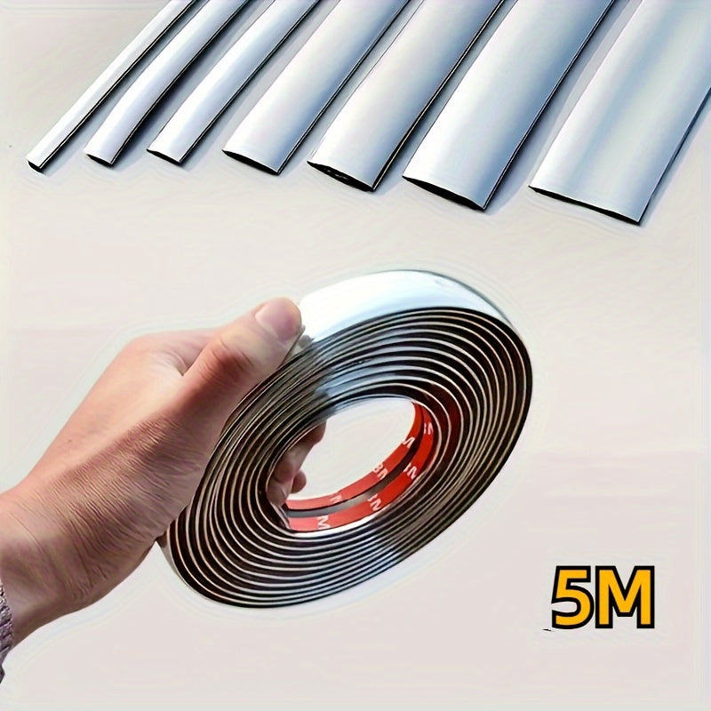 Universal Bright Electroplated Car Decorative Strip 5 Meters Bumper Edge Guard