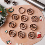 Stainless Steel Cookie Cutter Set Heart and Scalloped Edge Sandwich Molds for Baking 5cm