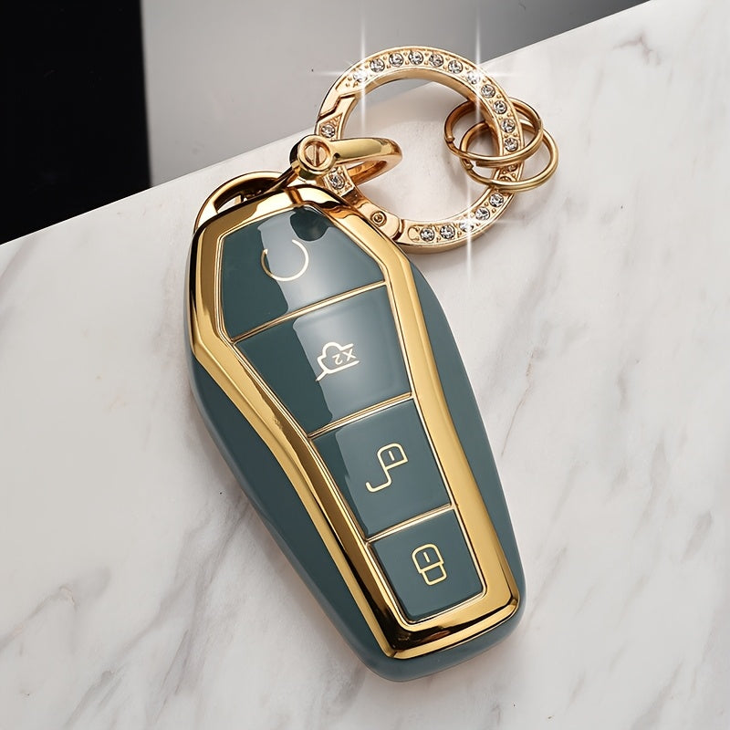 Universal TPU Car Phone Case for Dmi EV Models with Gold Edge