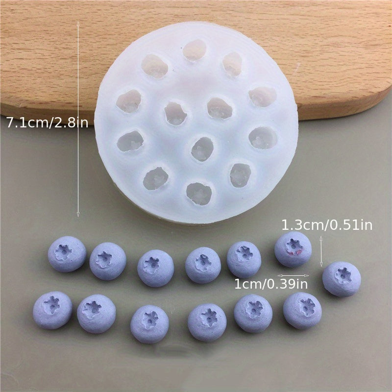 Silicone Blueberry Raspberry Chocolate Mold for Cake Decorating and Baking