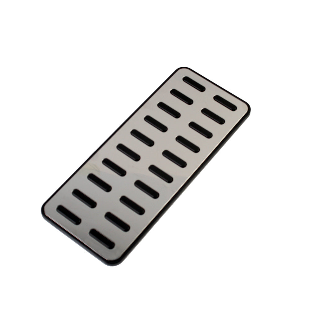Car Pedal Mat Stainless Steel Universal Fit Durable Auto Cover