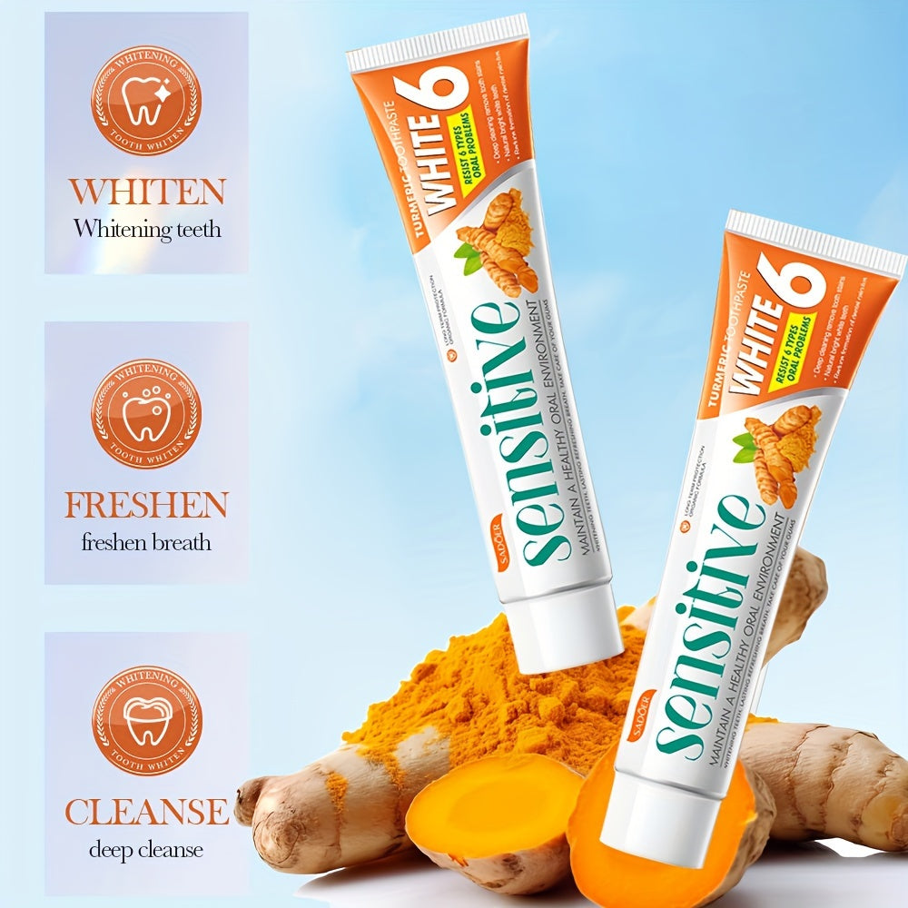 Turmeric Toothpaste for Whitening Brightening Deep Cleaning 100g