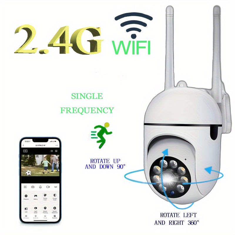Wireless Security Camera HD Wireless Outdoor Camera with Motion Detection and Pan Tilt