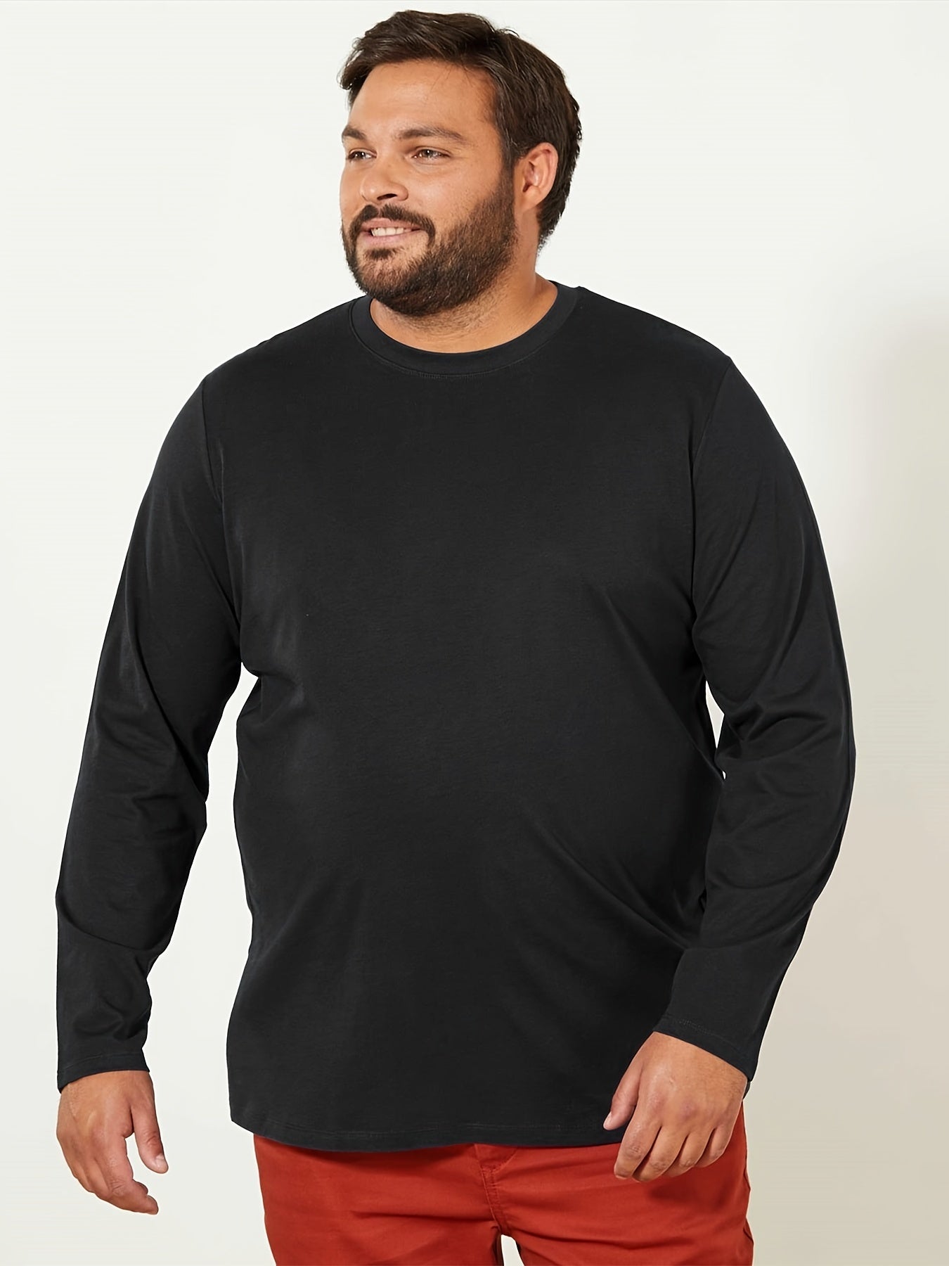 Conjunto de 5 camisetas deportivas de manga larga para hombre, transpirables, de secado rápido y tallas grandes