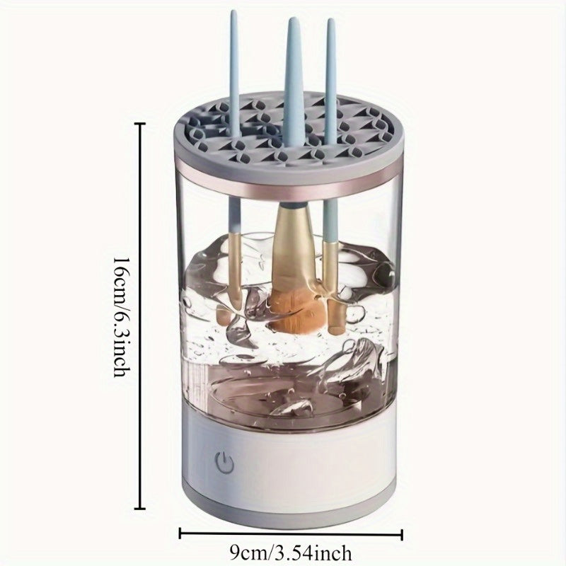 Electric Makeup Brush Cleaner USB Powered Multi-Branch Hands-Free Sponges Blender Cleaner