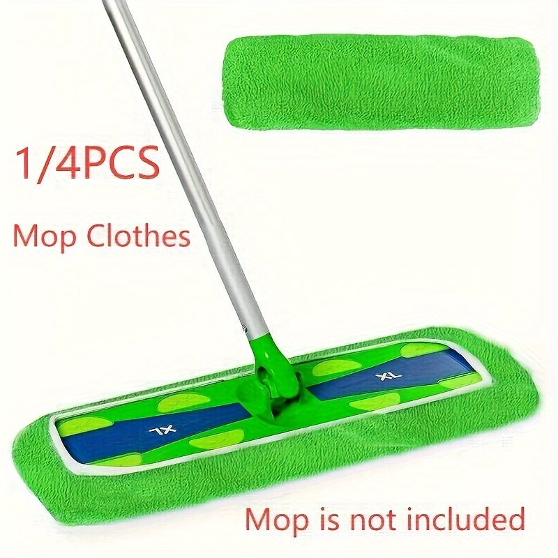 Microfiber Mop Pads Replacement 1/4 XL Reusable Washable Floor Dust Pet Hair