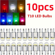 Lámparas LED de interior, pack de 10 en 7 colores para vehículos, fácil de instalar