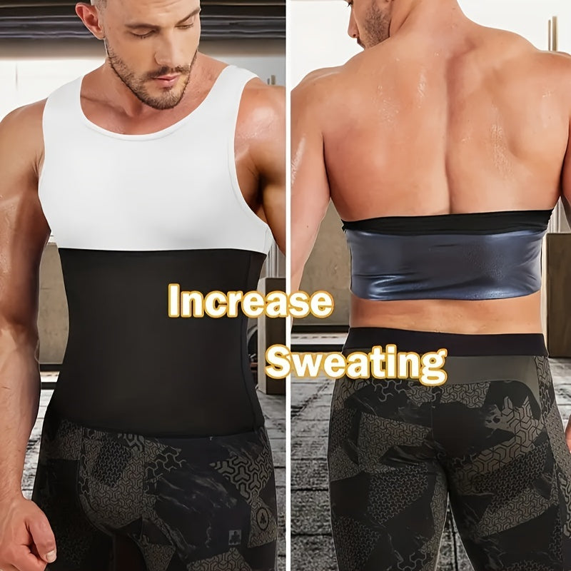 Men's Sauna Waist Trainer Belt High Stretch Sports Support for Fitness