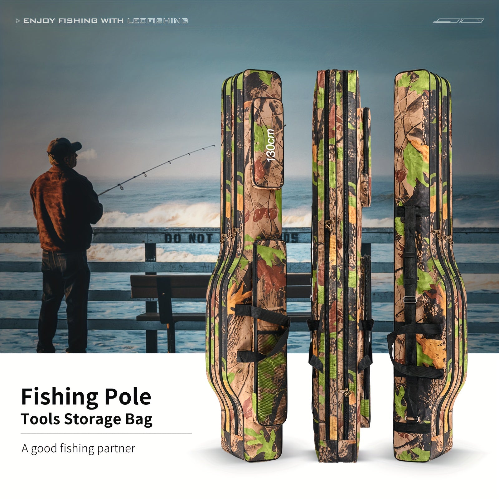 Waterproof Portable Fishing Tackle Bag for Outdoor Activities