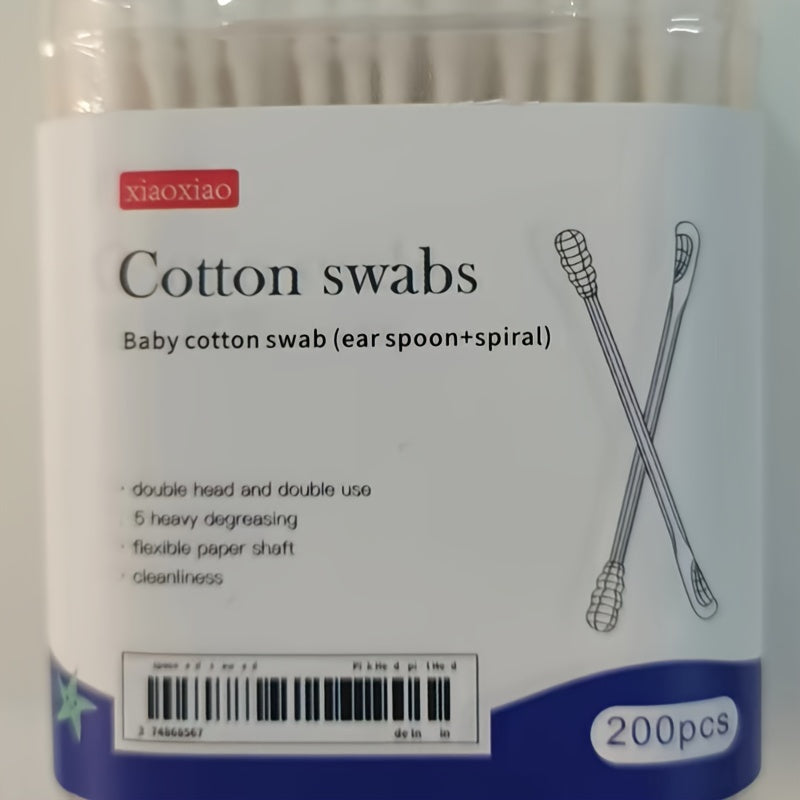 Baby Cotton Swabs for Ear and Nose Cleaning for Babies and Children