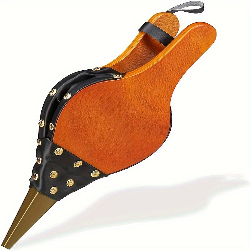 Wooden Fireplace Bellows Handheld Air Blower for Camping BBQ Fire Pit