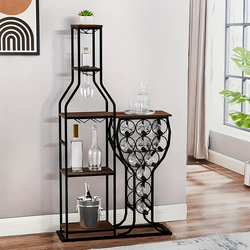 1 dona mustaqil ichkilik haydovchisi, po'lat tuzilmasiga mustahkam joyda o'rnatilishi mumkin. 11 shisha vino uchun non tokchasi, 5 qavatli erkin turuvchi vino tokchasi va shisha ushlagich, uy bar.