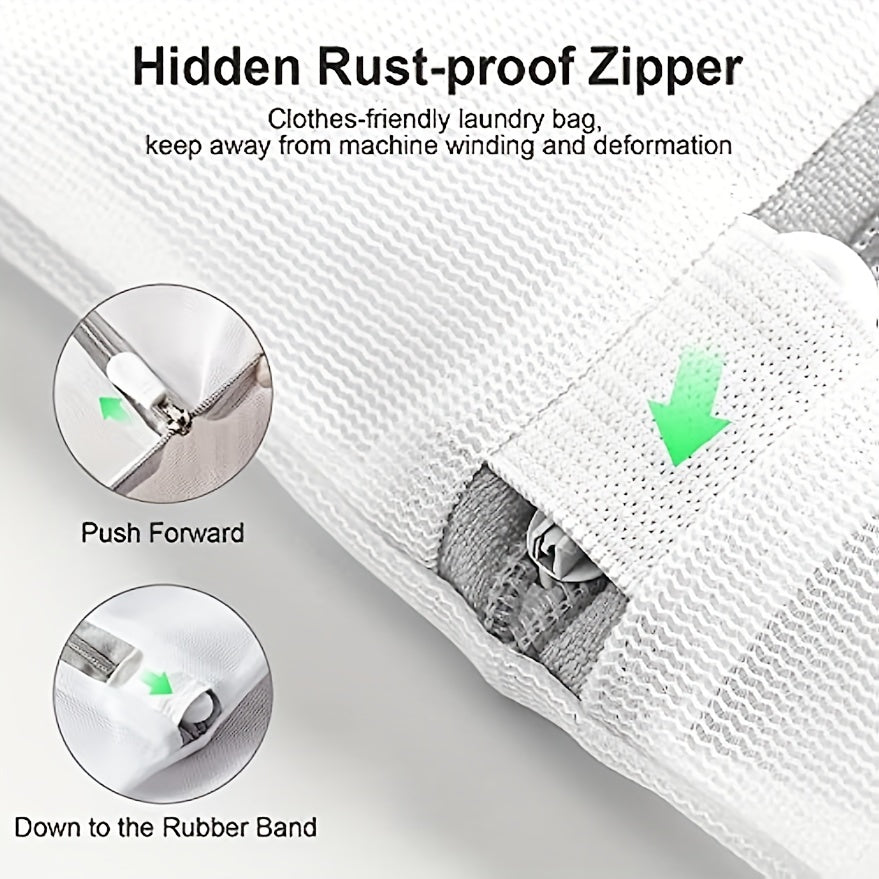 Juego de 10 bolsas de malla para ropa con cremallera para delicados y viajes