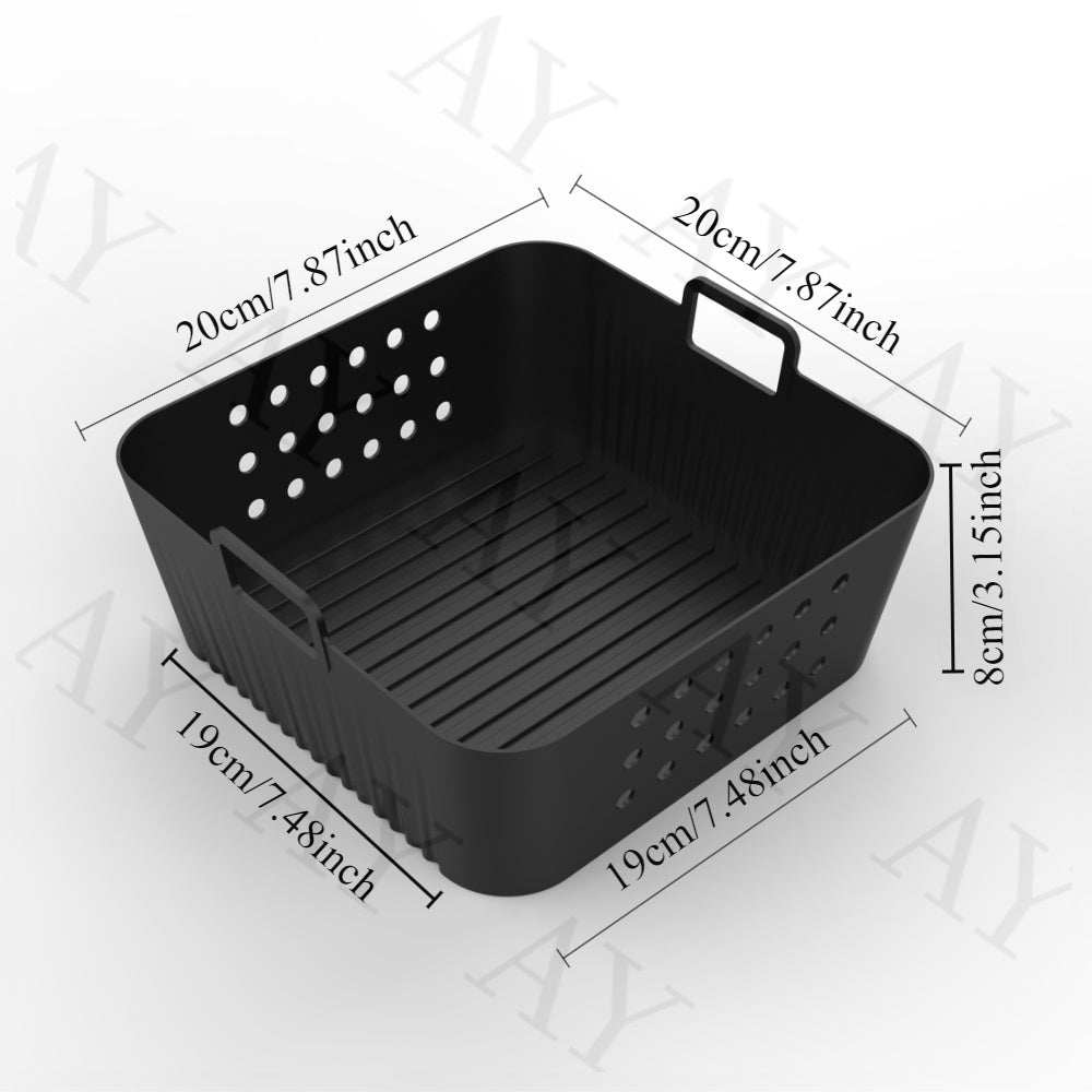 Силиконовая подкладка для фритюрницы, 19.99 см, многоразовая, подходит для Ninja AF180, AF140 и Philips HD9270, антипригарная, аксессуар для духовки.