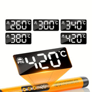 USB Rechargeable Soldering Iron with LCD Temp Display Ceramic Heating Adjustable 260-420°C Portable Welding Tool