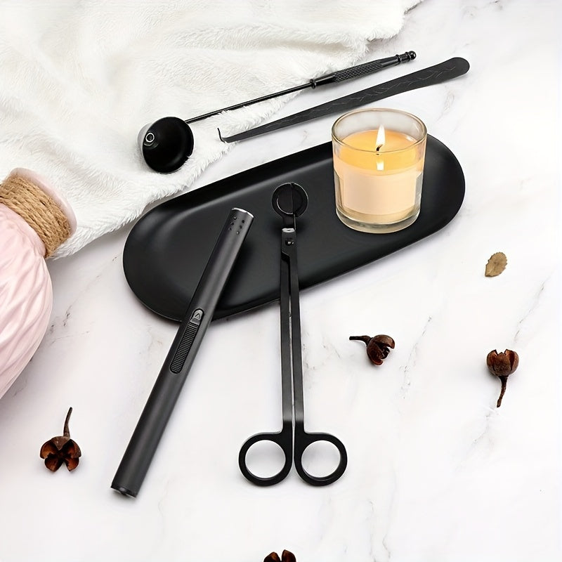 Candle Tools Set with Scissors, Trimmer, Snuffer for Candle Making