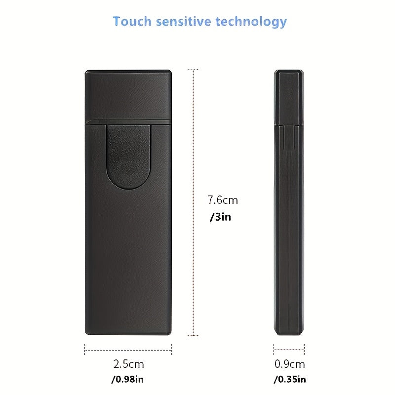 Rechargeable Windproof Electric Lighter Portable Touch-Sensing Tungsten Flameless