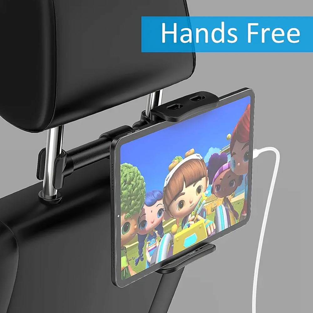 Universal Rotatable Car Headrest Mount ABS Holder for Phones Tablets Gadgets