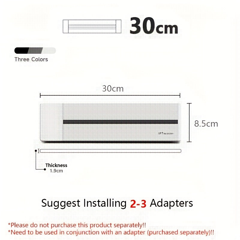 European Standard Rotating Wall Power Socket with USB Type C 220-240V Surface Mount