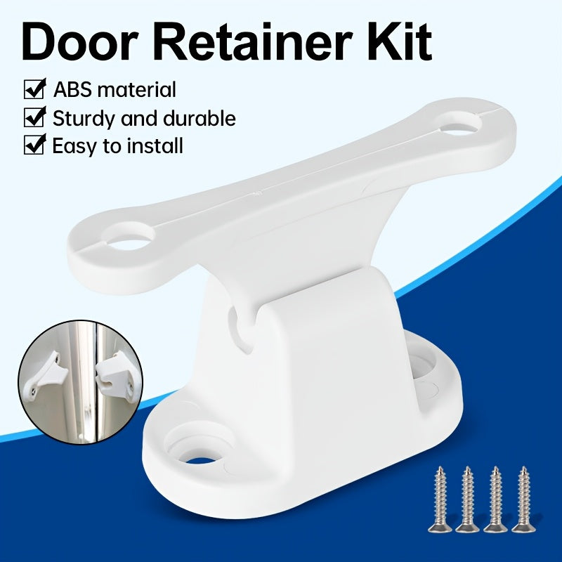 Nylon Door Stopper Set for RVs White T-Shaped Civilian Campers