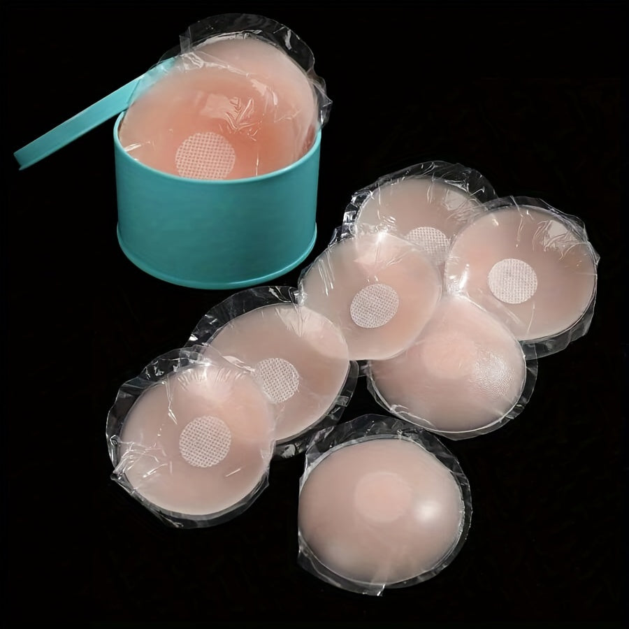 10 Reusable Silicone Nipple Covers for Women Self-Adhesive Strapless Pasties