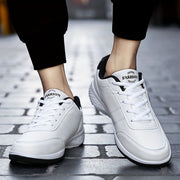 Unisex Lightweight Casual Sneakers with Lace-Up Closure Low Top Breathable Fabric Solid Color
