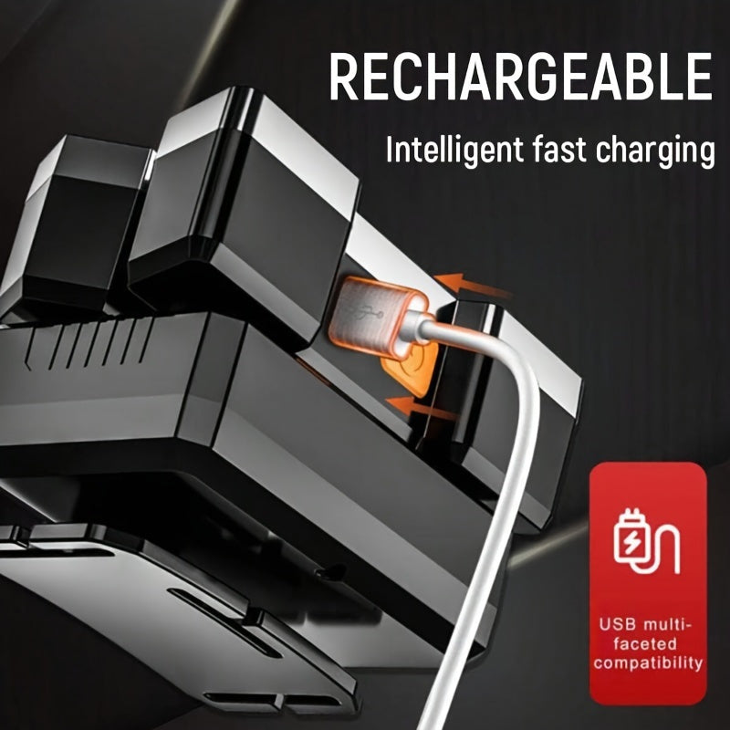 Rechargeable LED Headlamp Waterproof Long-Range Bright Light for Outdoor Activities