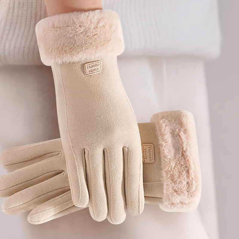 Women's Casual Gloves Polyester Windproof Water-Resistant Touchscreen Compatible