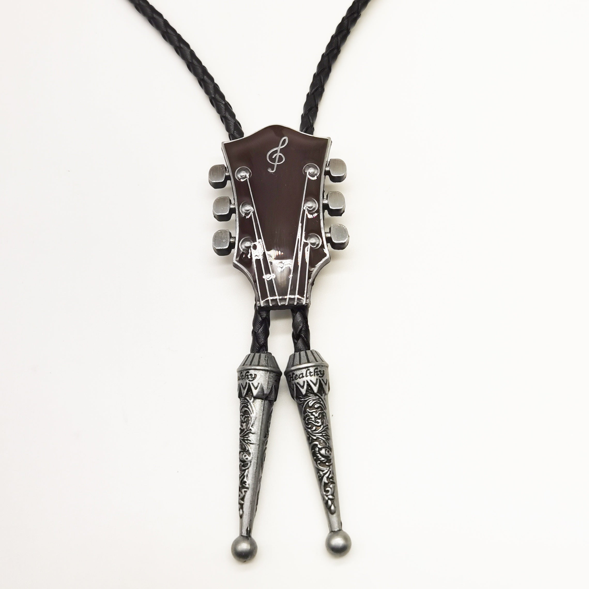 Набор западных ковбойских брошек-боло с гитарой и аксессуарами в кантри-стиле