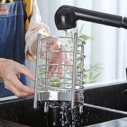 Juego de 39 utensilios de silicona antiadherente para cocina con soporte de acero inoxidable