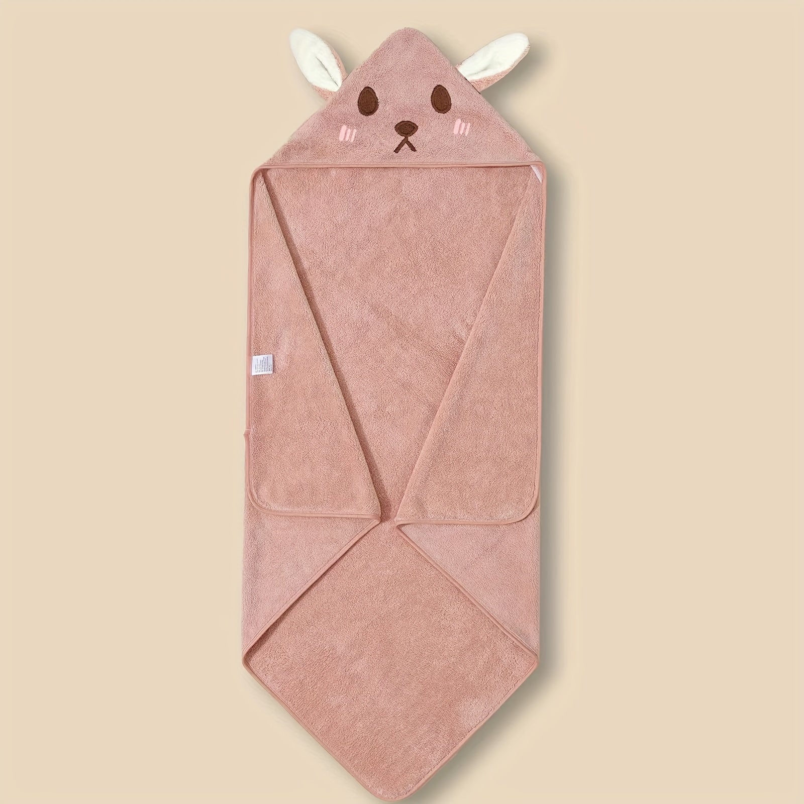 Hooded Bath Towels for Kids Cartoon Animal Designs Soft Polyester Absorbent Cozy 0-8 Years