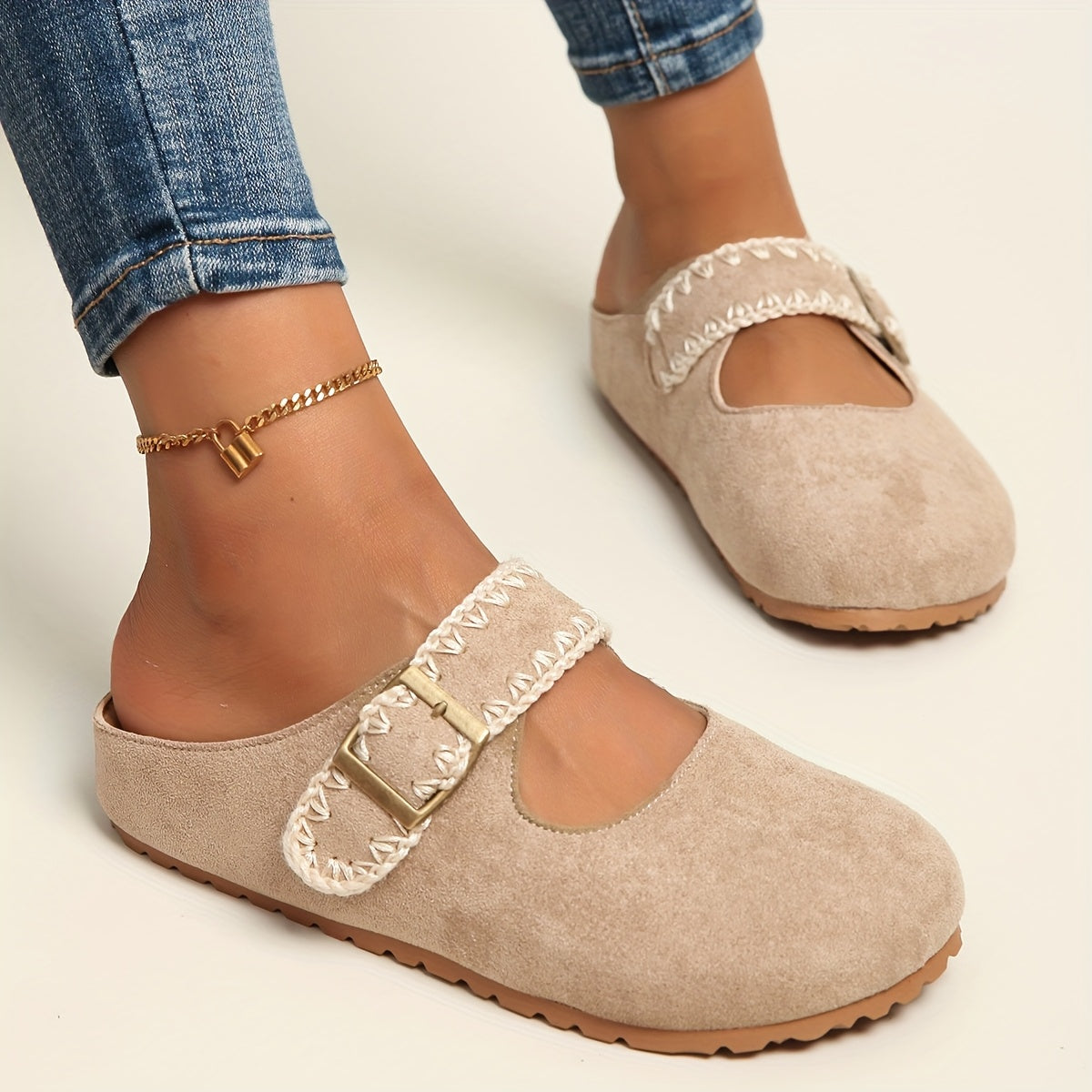 Women's Pink Slip-On Platform Sandals with Cushioned EVA Sole and Bow