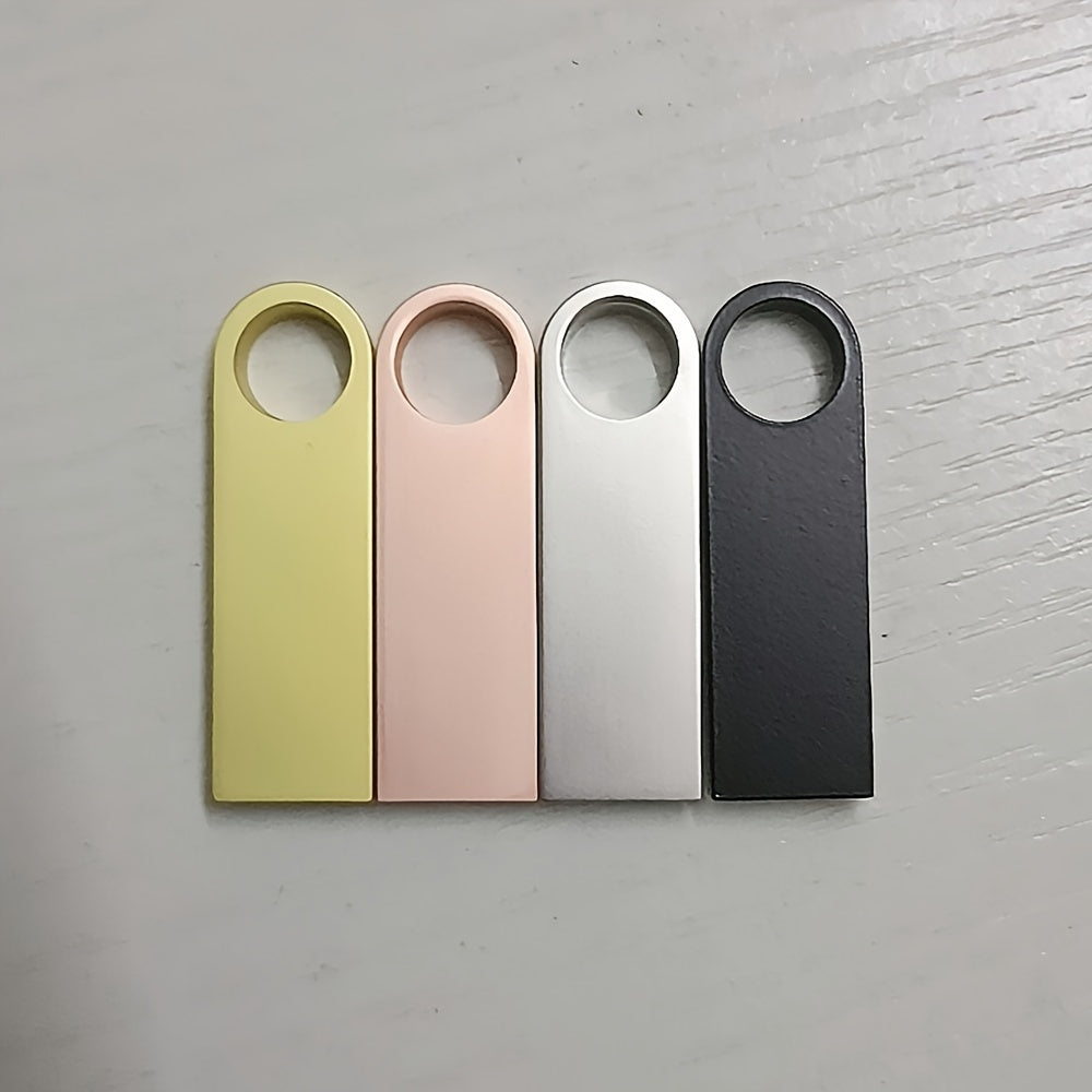 4 Mini Metall USB 2.0 Flesh Drayvlar - Mustahkam, Yuqori Tezlikdagi Ma'lumot O'tkazish Noutbuklar va Avtomobillar Uchun - 128MB