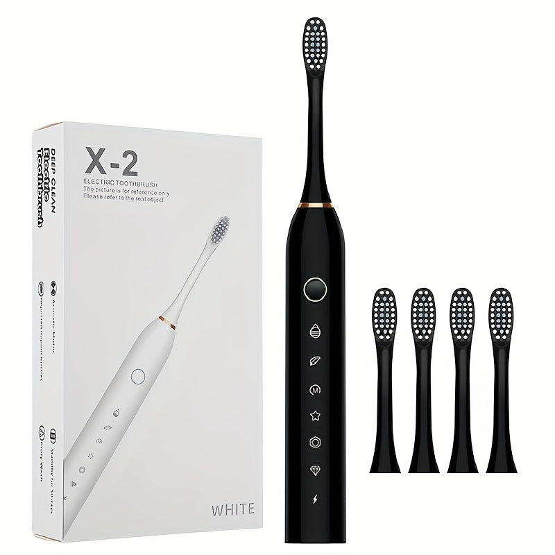 Adult Electric Toothbrush with 6 Cleaning Modes and Ultra-Soft Bristles