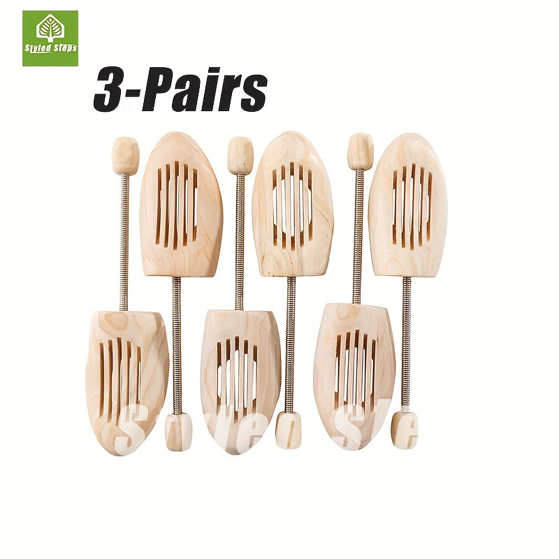Unisex Wooden Shoe Tree Adjustable Shoe Last for Men Women Moisture Absorption