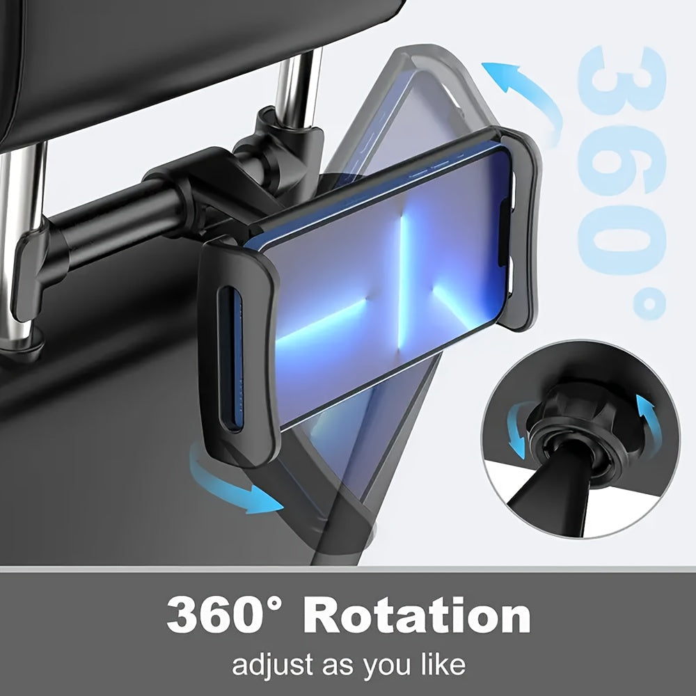 Universal Rotatable Car Headrest Mount ABS Holder for Phones Tablets Gadgets
