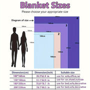 Manta de felpa de color sólido para sofá cama, sofá, camping, cobertura para siesta de cuatro estaciones