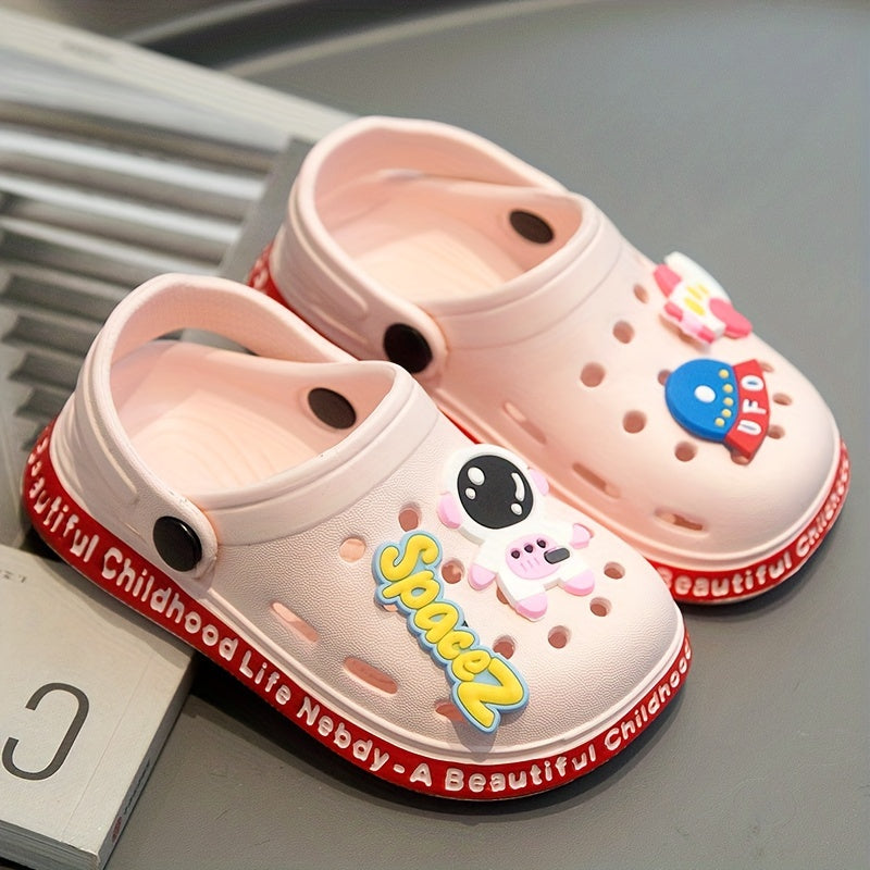 Boys' All-Season Lightweight EVA Cartoon Clogs and Mules for Casual Wear