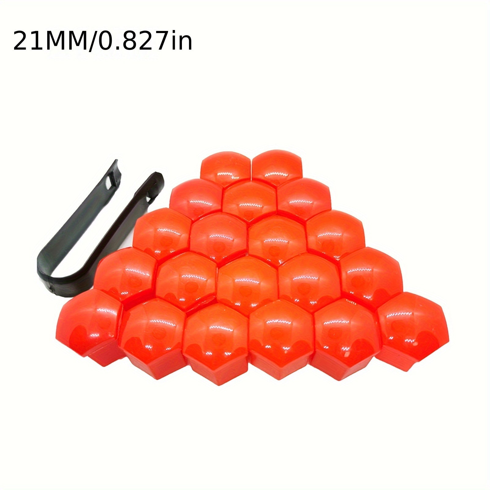 20 Pieces Automotive Wheel Hub Decorative Caps Polycarbonate Dustproof Rustproof 17mm 19mm 21mm