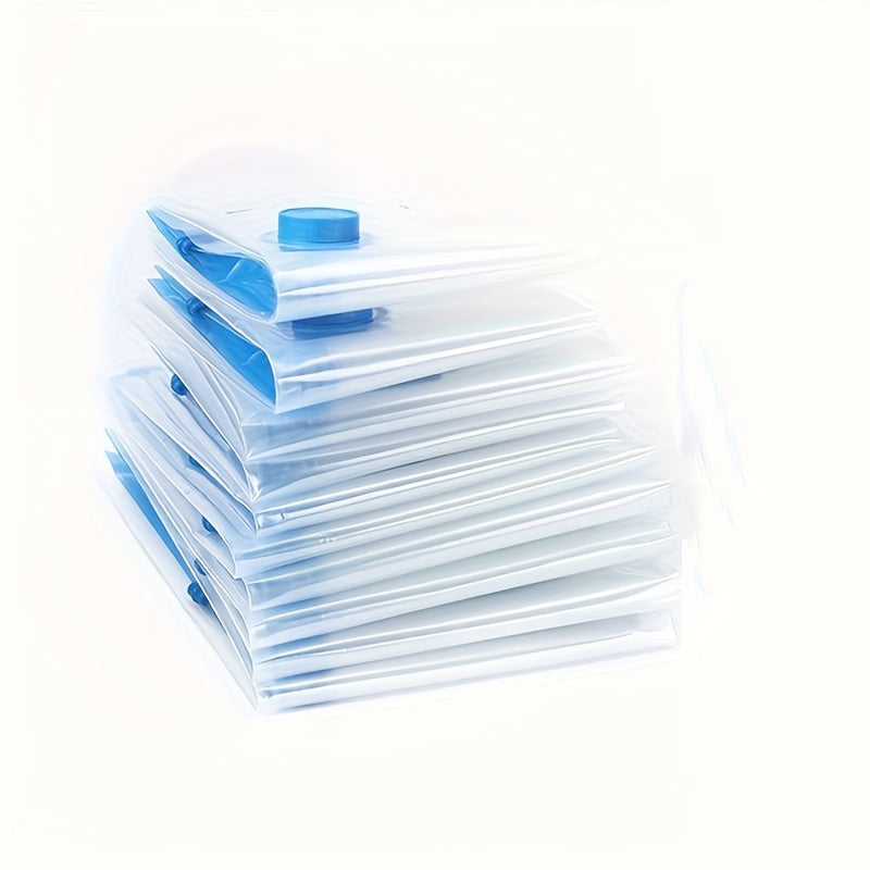 6 ta vakuum saqlash sumkasi bilan qo'lda pompali kiyimlar, yostiq va yostiqchalar uchun to'plam