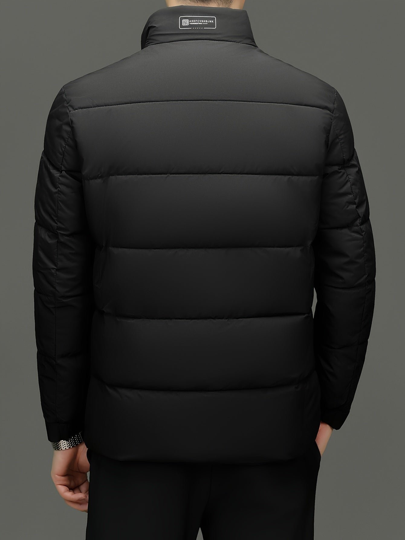 SINBOS Erkaklar uchun yengil turli ko'ylak, zip yopilishi, polyester to'ldirish va astar, 100% polyester mato, oddiy moslik