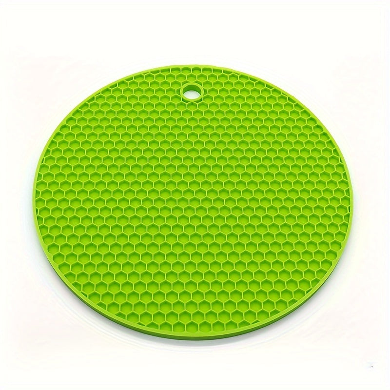 Round Heat Insulation Placemats Non-Slip Cup Coasters Pot Pads for Kitchen