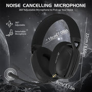 Wireless Gaming Headset with Active Noise Cancellation and 50 Hours Playtime