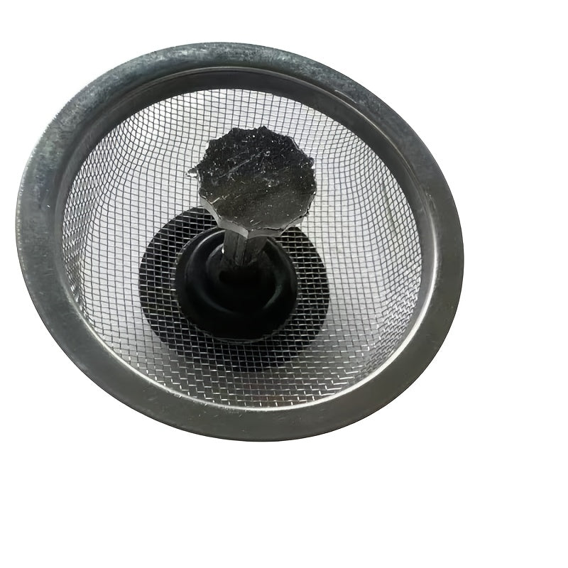 Stainless Steel Kitchen Sink Strainer with Dual Mesh Sizes for Clog Prevention
