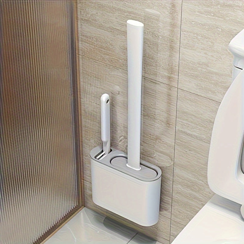 2 ta cho'tka va 3 ta o'rnatish qismlari bilan hojatxona cho'tkasi to'plami, o'z-o'zidan yopishadigan, yumshoq boshli