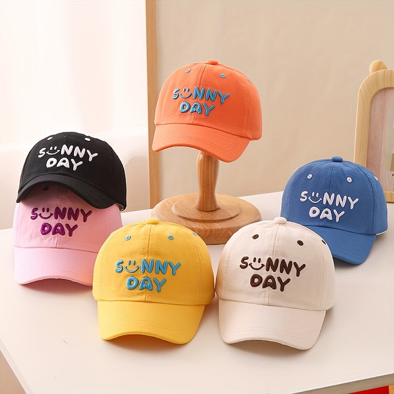 Kids Cotton Baseball Cap for Children Ages 3-14 Lightweight Adjustable Cartoon Theme